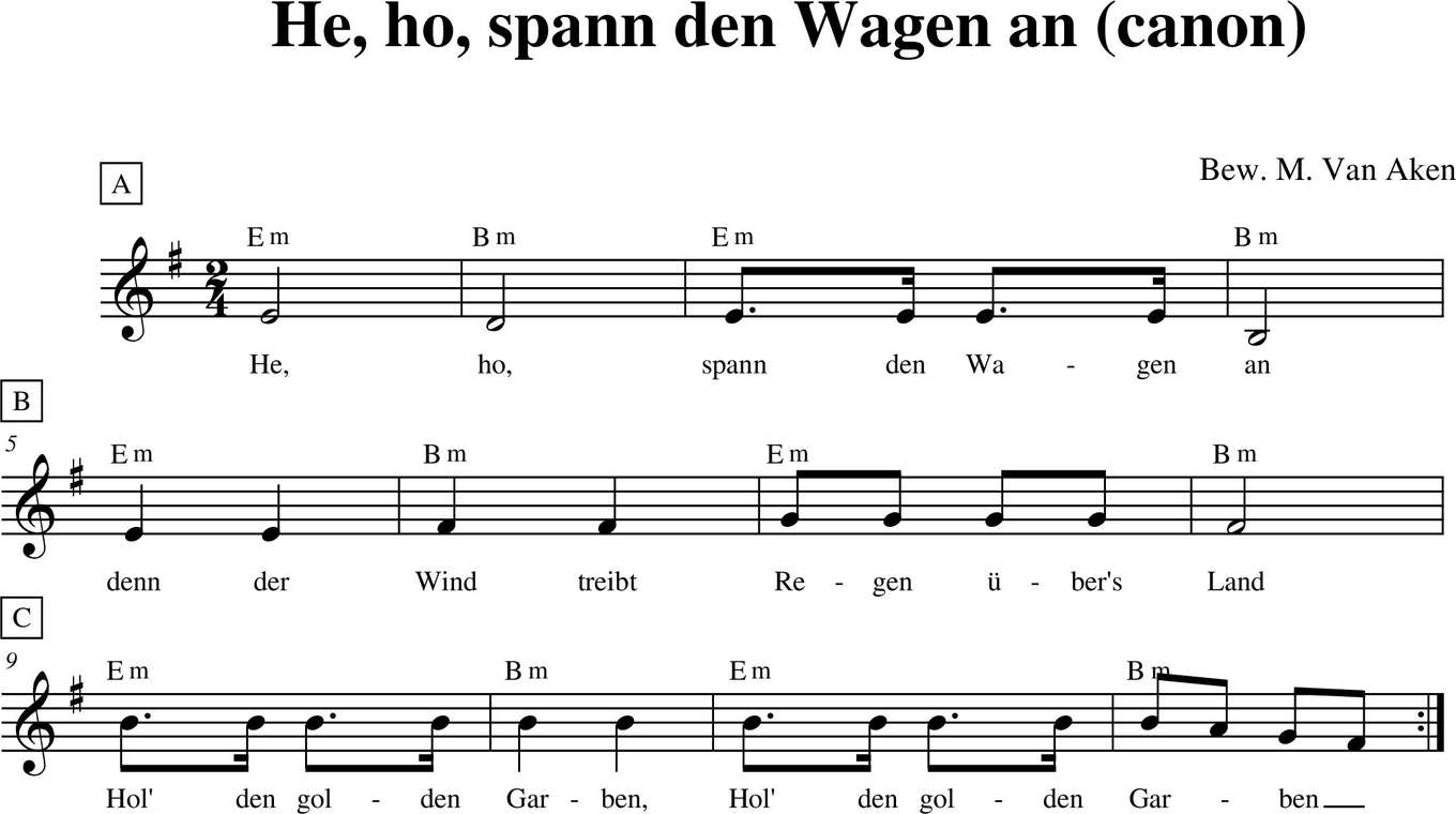 523. He, ho, spann den Wagen