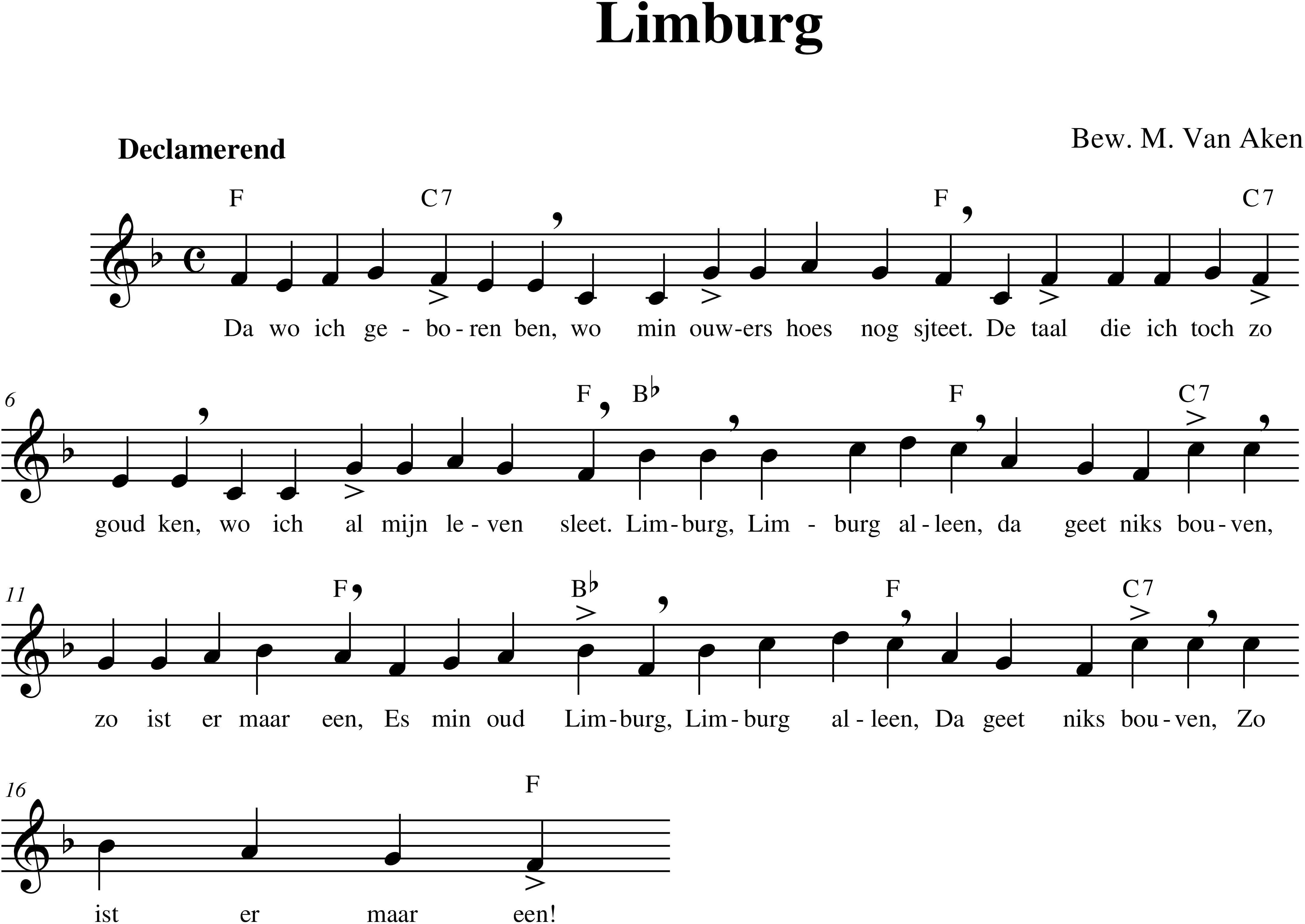 291. Limburg allein - Partituren Studentencodex
